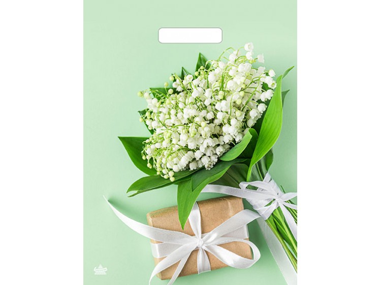 Мешок ламинат (выр.руч) 310*400 (60мкр) Весенние ландыши